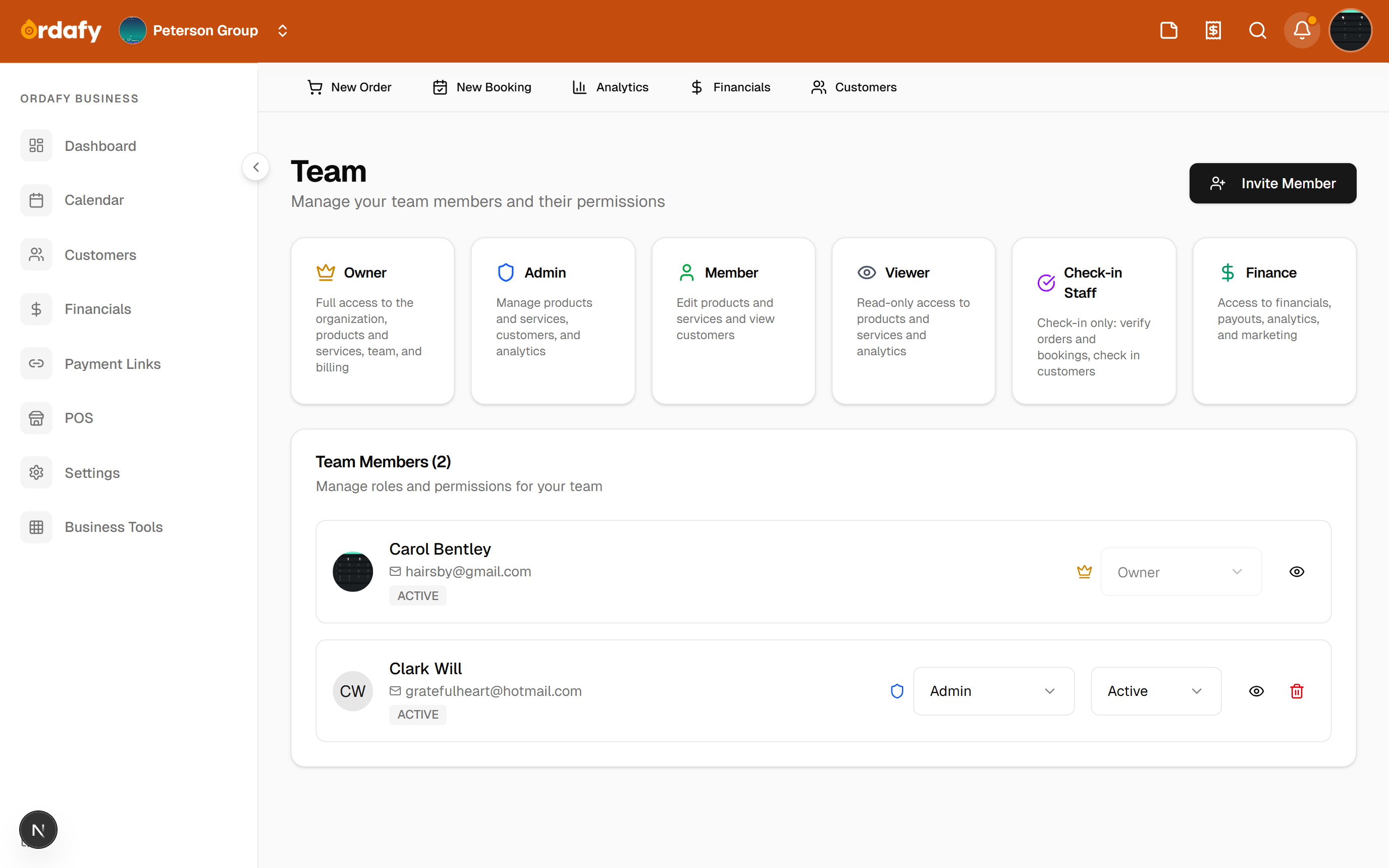 Team management