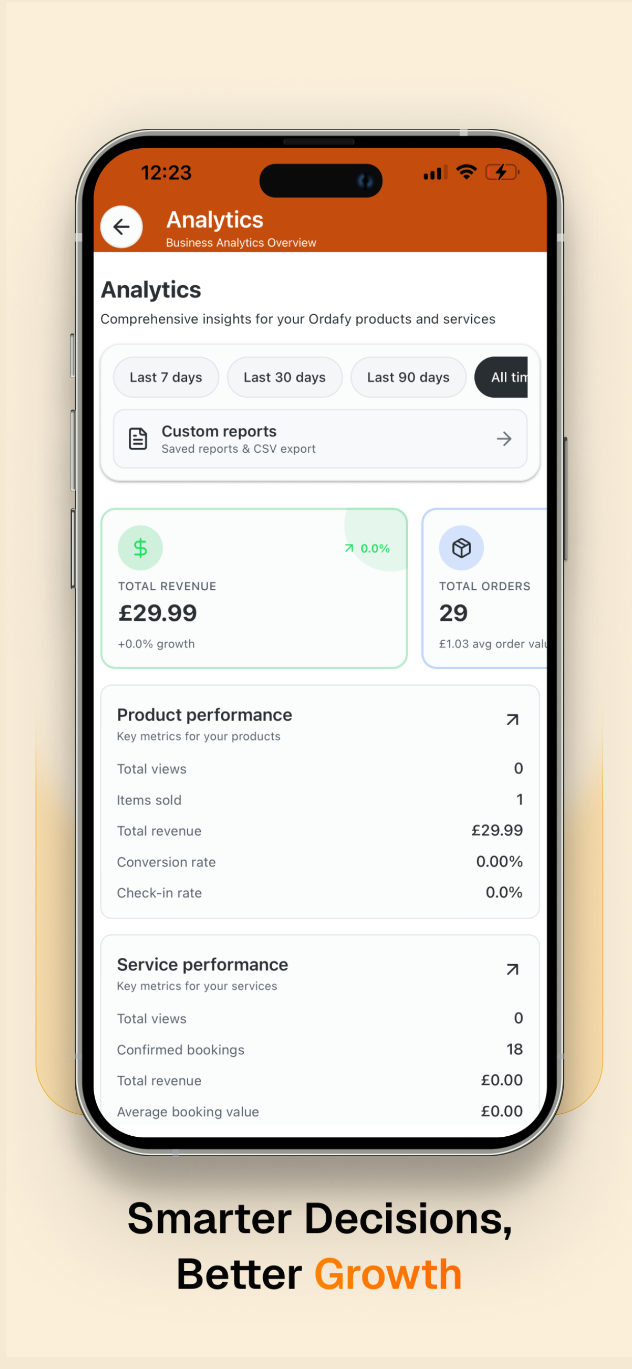 Ordafy mobile app — screen 3 of 5