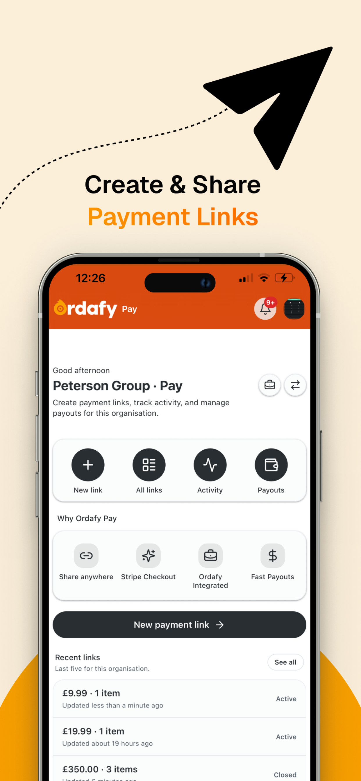 Ordafy mobile app — screen 4 of 5